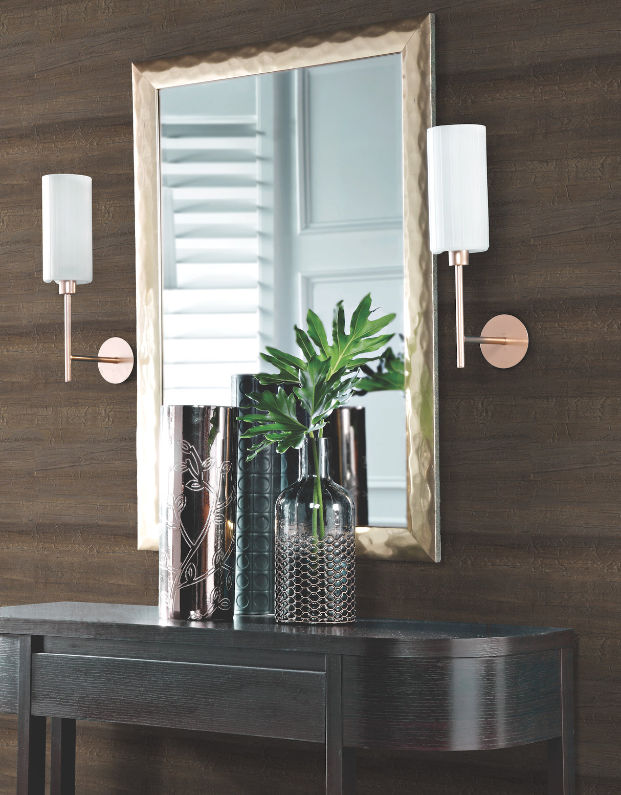 York MY9282 Lotus Brown Wallpaper