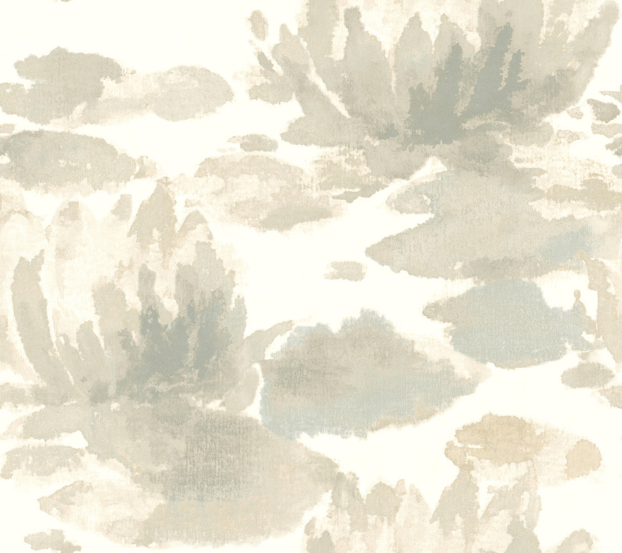 York NA0524 Water Lily Grey Wallpaper