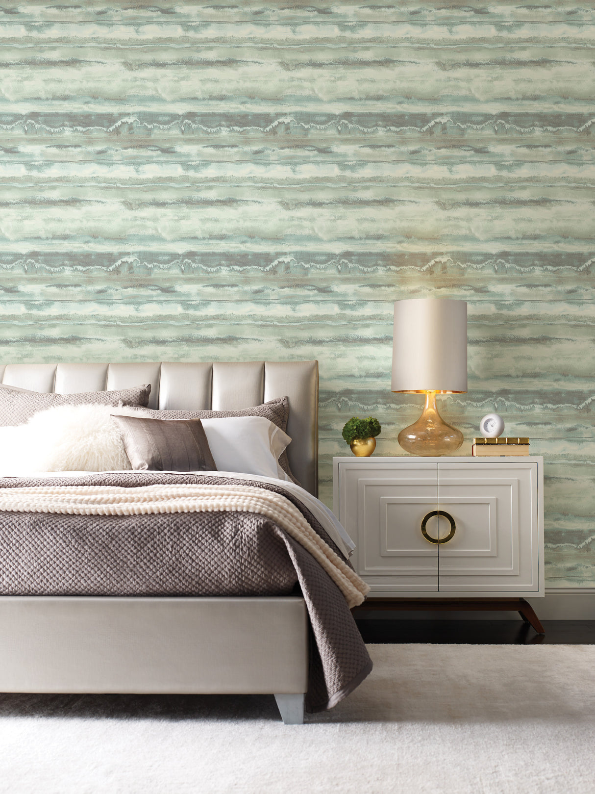 York NA0536 High Tide Blue Wallpaper