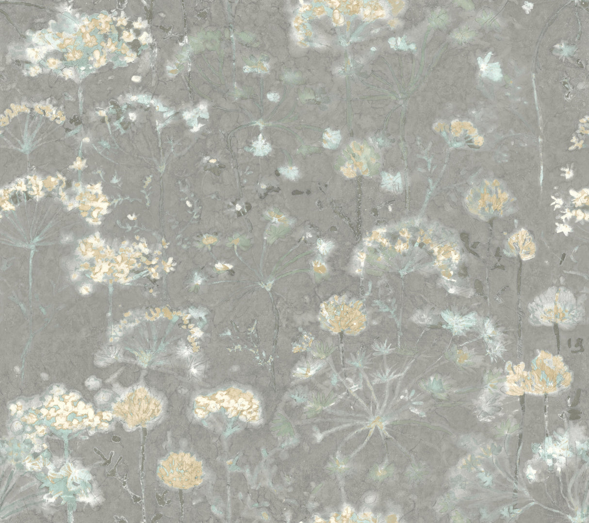 York NA0541 Botanical Fantasy Grey Wallpaper