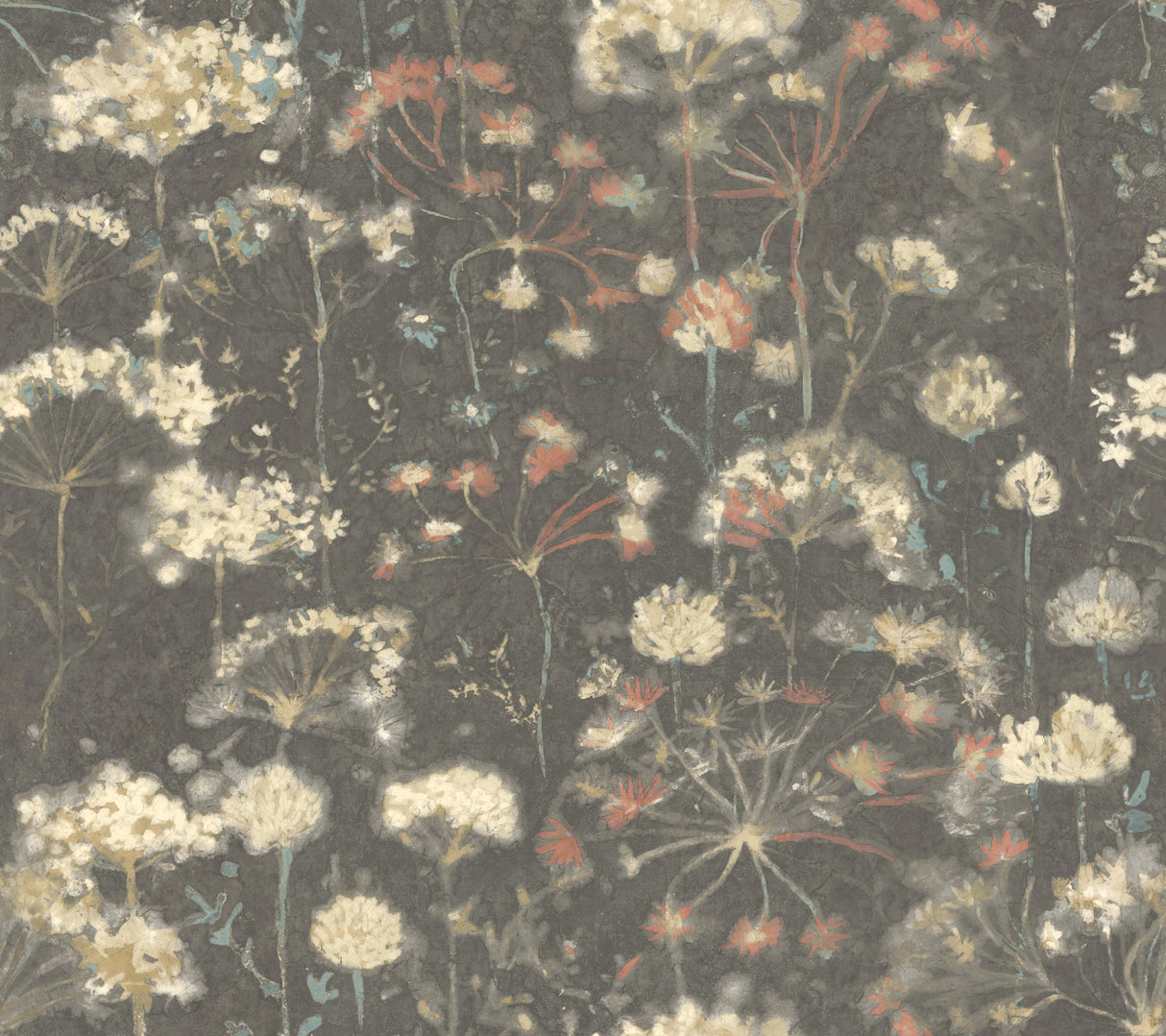 York NA0545 Botanical Fantasy Black Wallpaper
