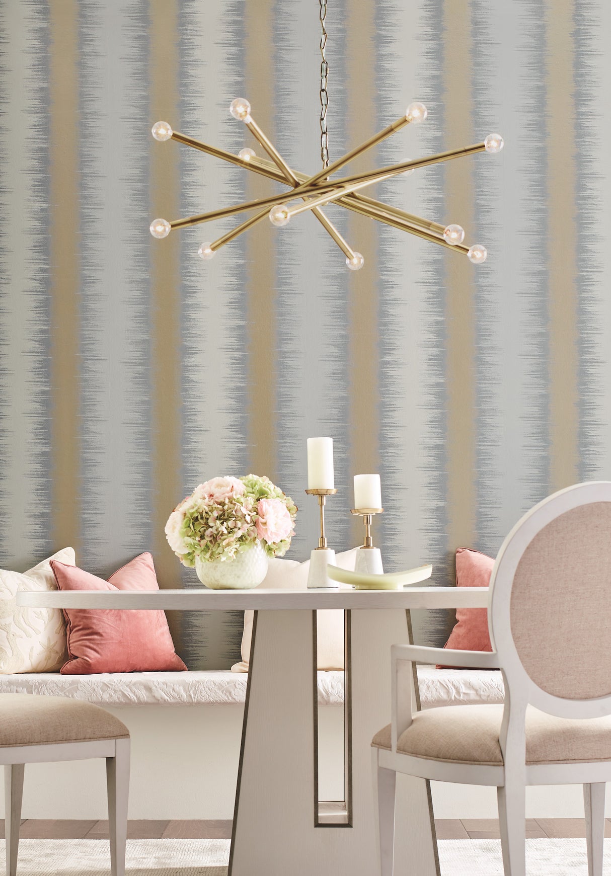 York NA0551 Quill Stripe Dark Grey Wallpaper