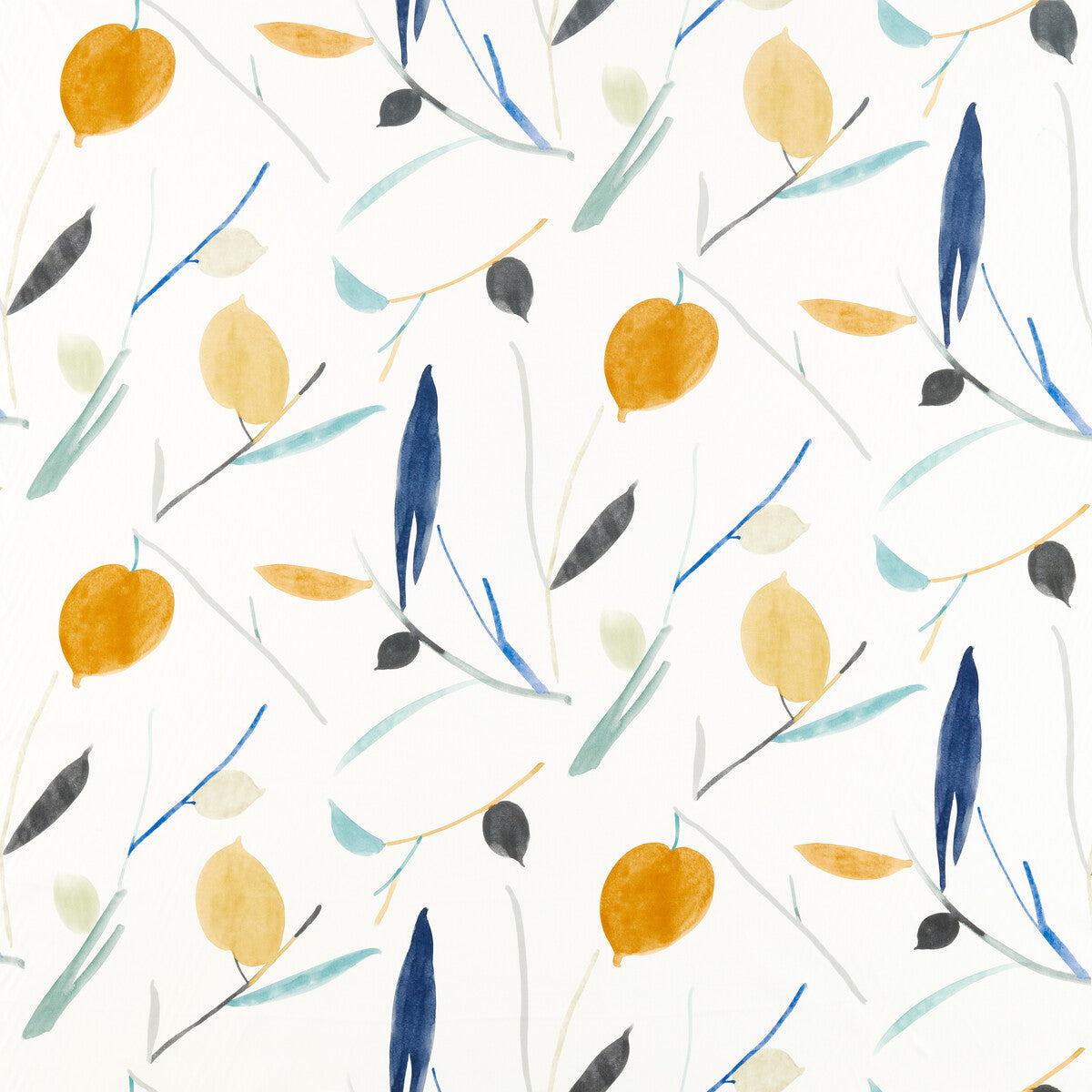 SCION NABS120781.SCN.0 OXALIS PAPAYA/HONEY Fabric - Eade's Wallpaper