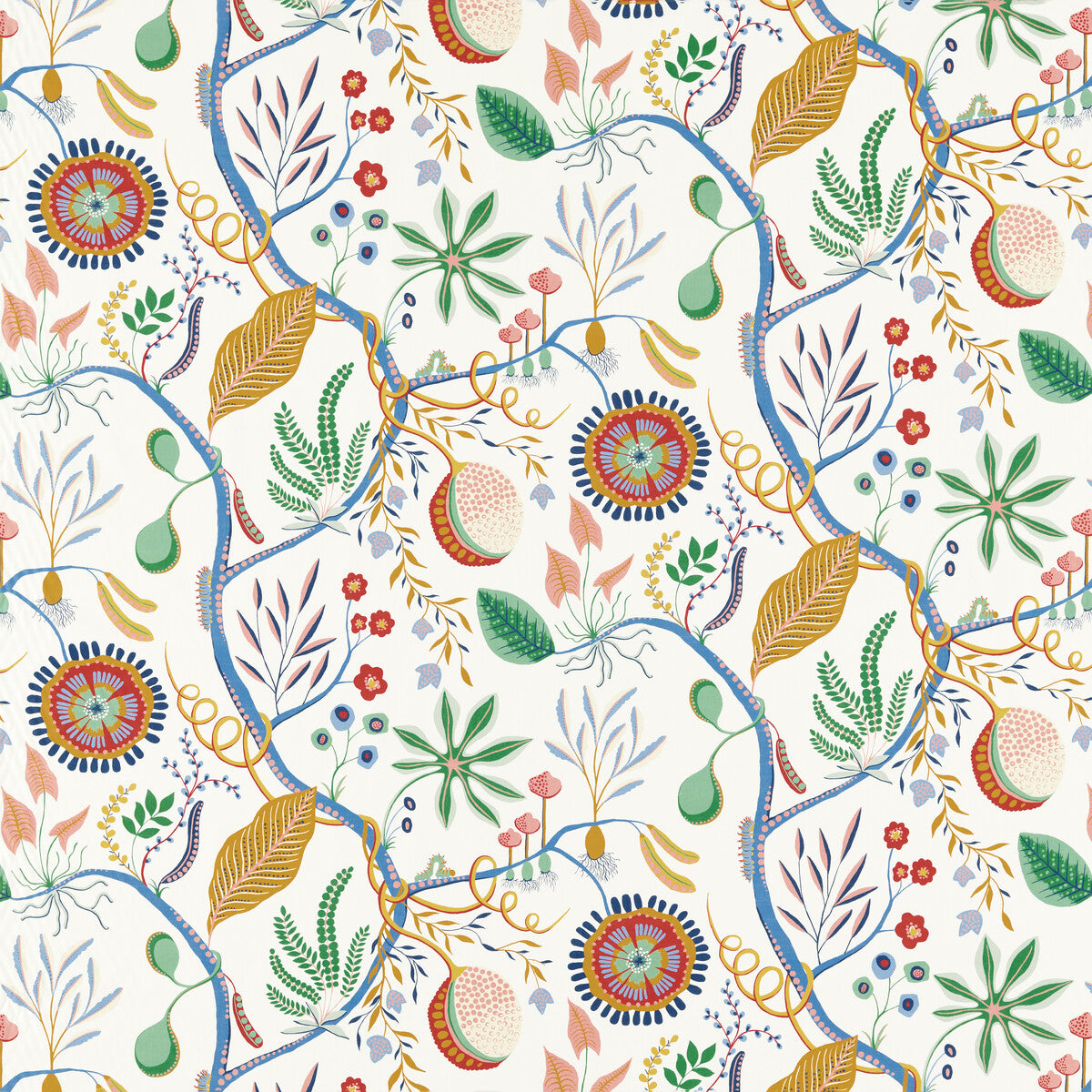 SCION NART121043.SCN.0 JACKFRUIT AND THE BEANSTALK POPSICLE Fabric - Eade's Wallpaper
