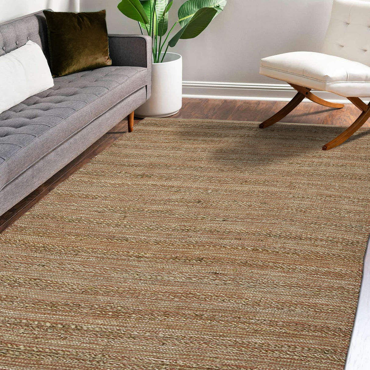 Amer Rugs NAT-3 Naturals Farmhouse Striped Area Rug