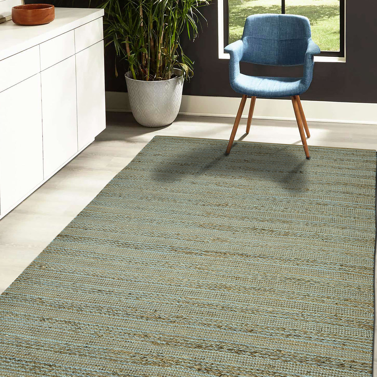 Amer Rugs NAT-5 Naturals Farmhouse Striped Area Rug