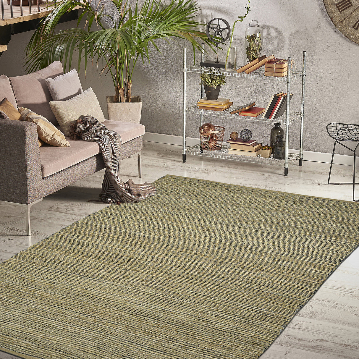 Amer Rugs NAT-6 Naturals Farmhouse Striped Area Rug