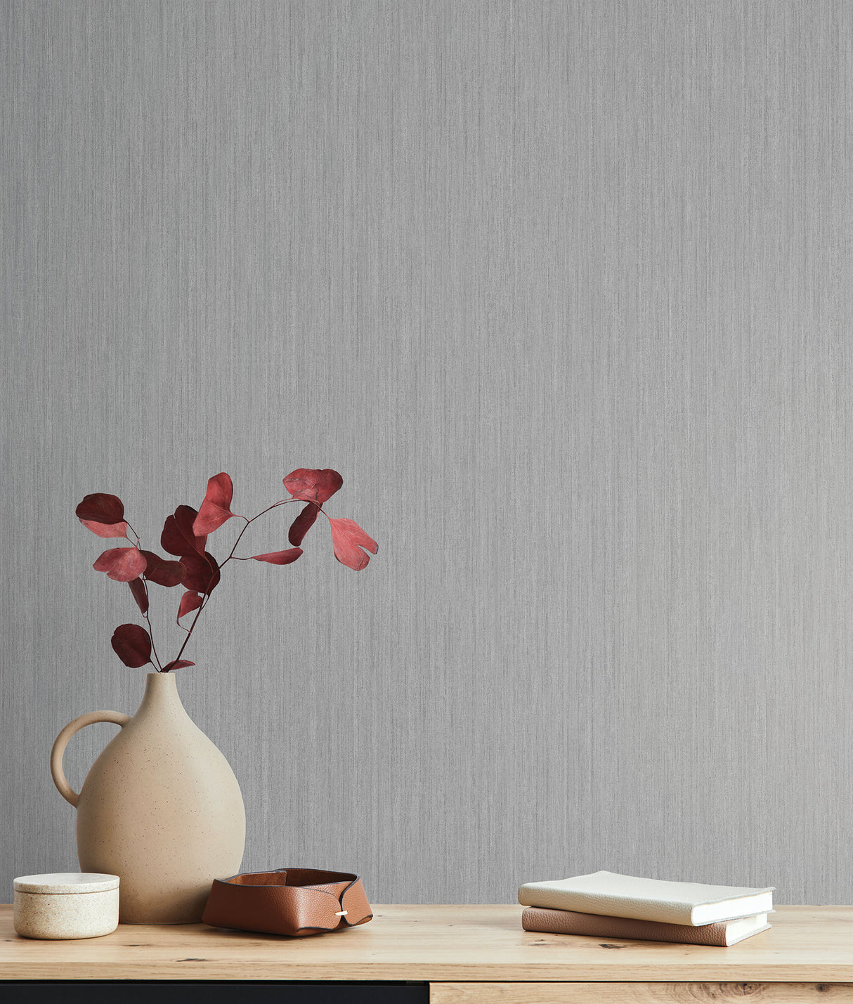 York ND3017N Smooth as Silk Grey & Blue Wallpaper