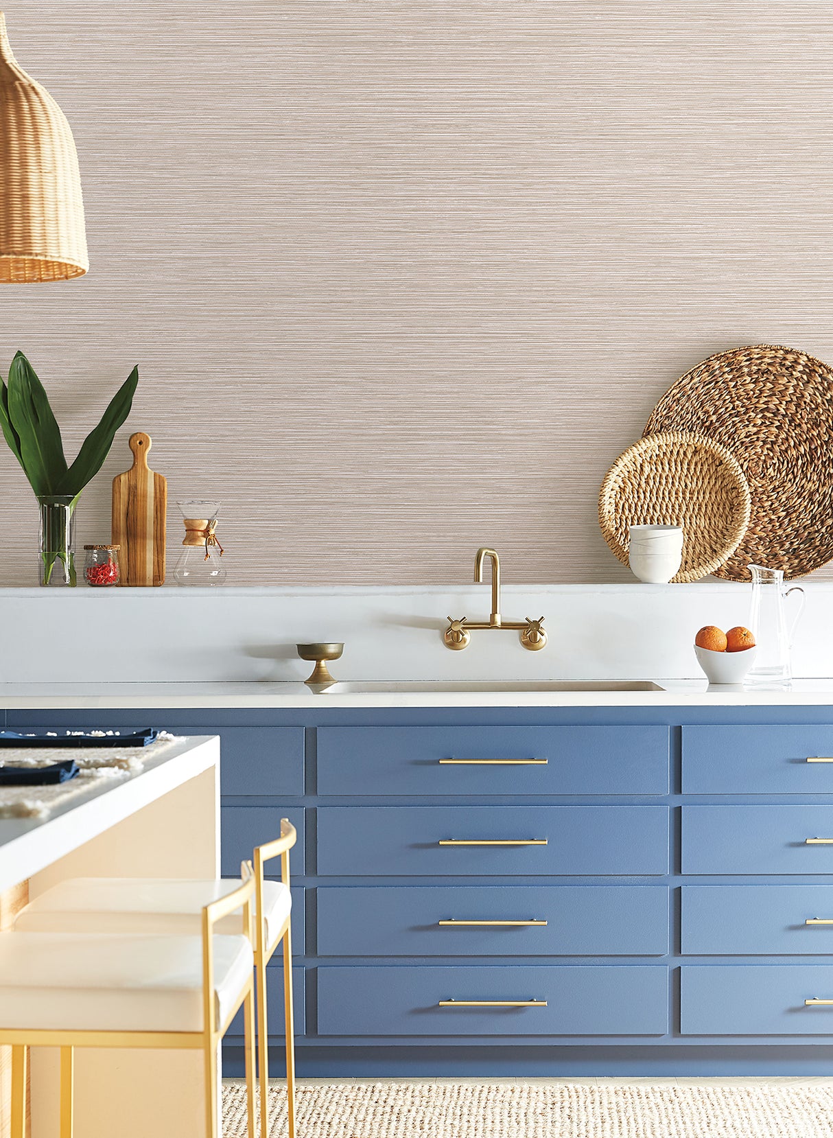 York ND3029N Grass Roots Beige Wallpaper