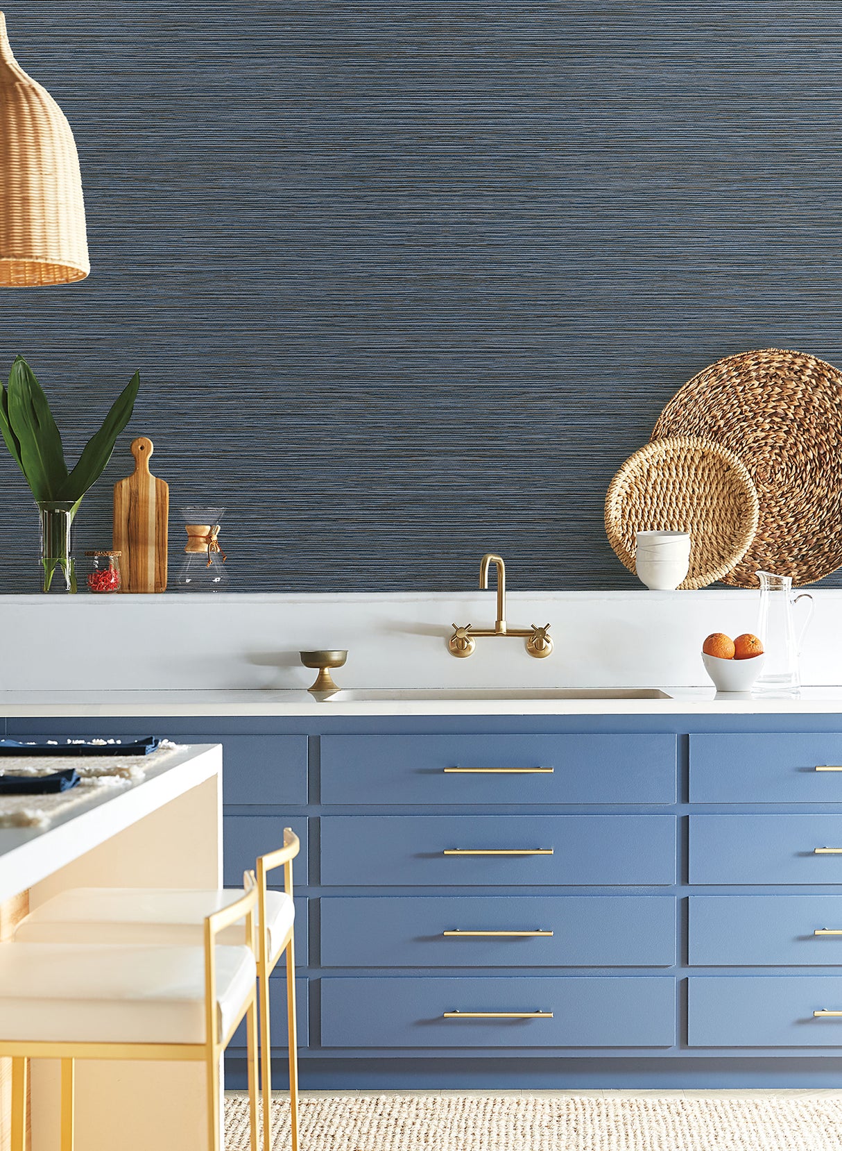 York ND3038N Grass Roots Grey Wallpaper