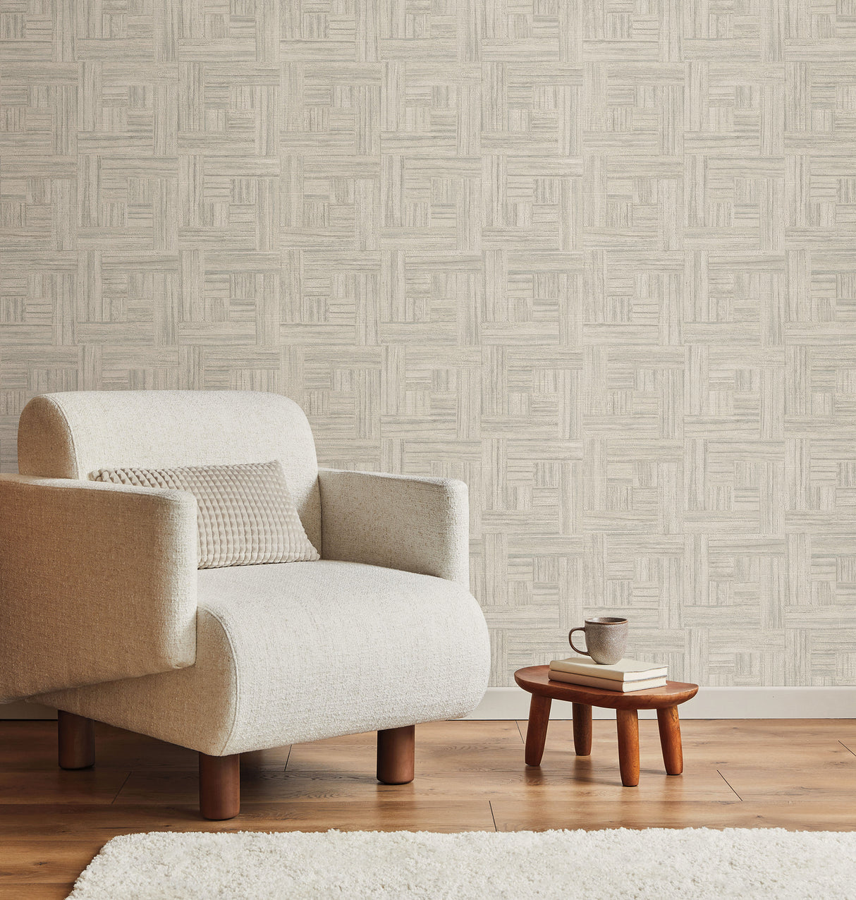 York ND3059N Tesselle Grey Wallpaper