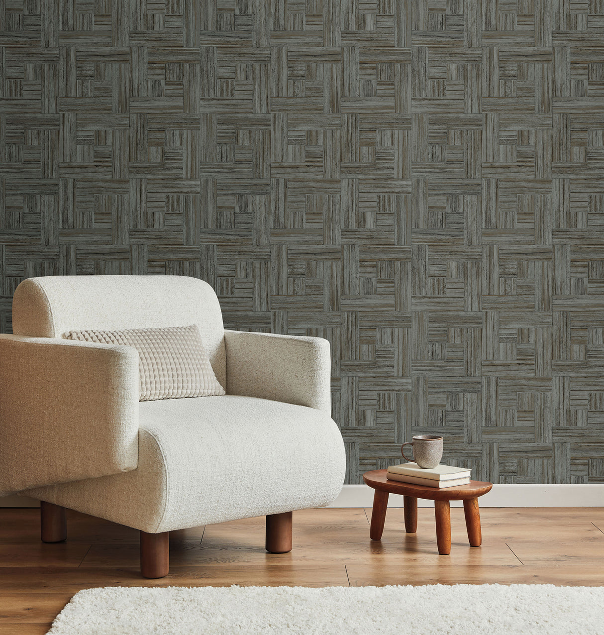 York ND3060N Tesselle Black Wallpaper