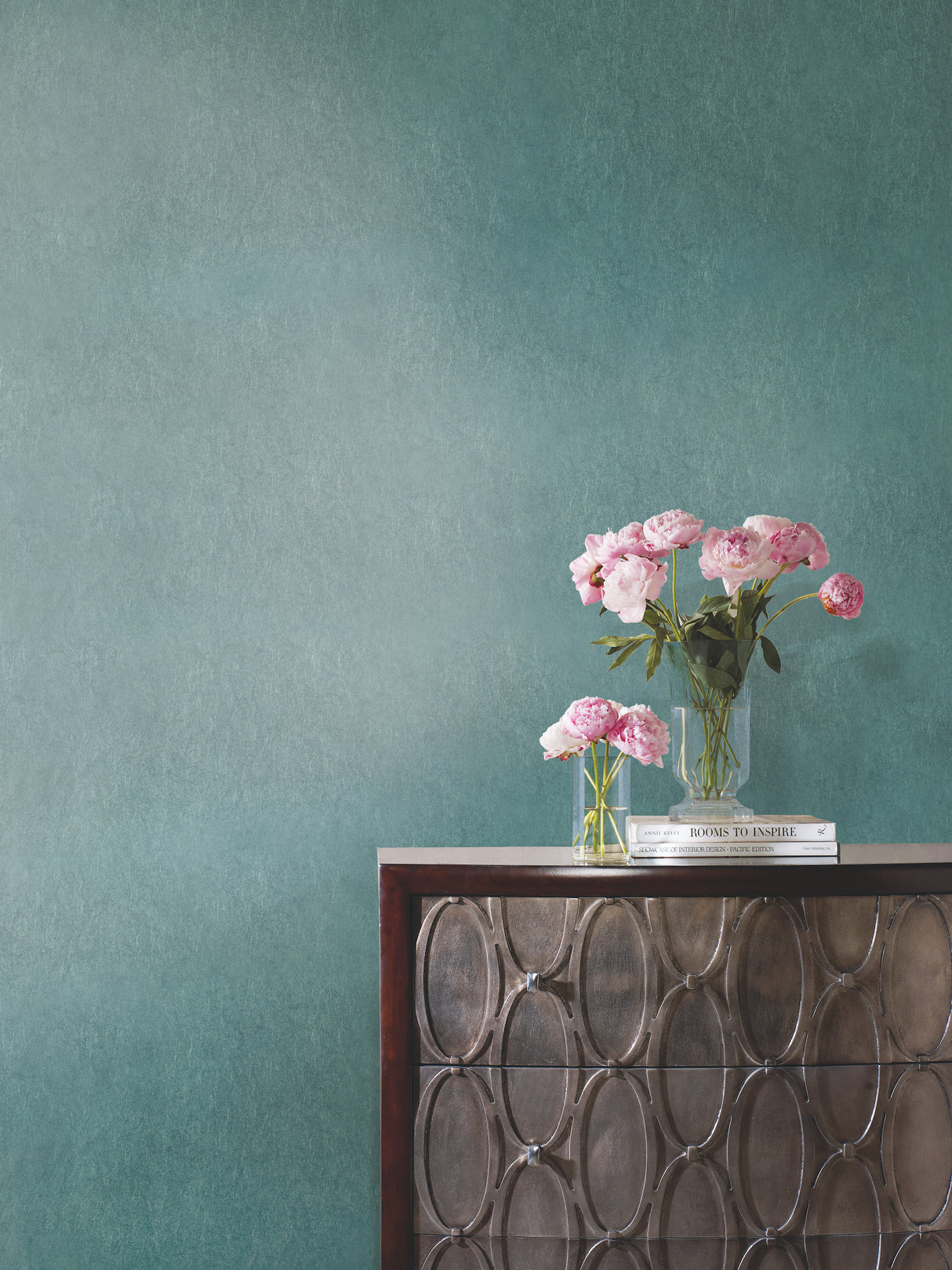 York ND7091 Oasis Dark Teal Wallpaper
