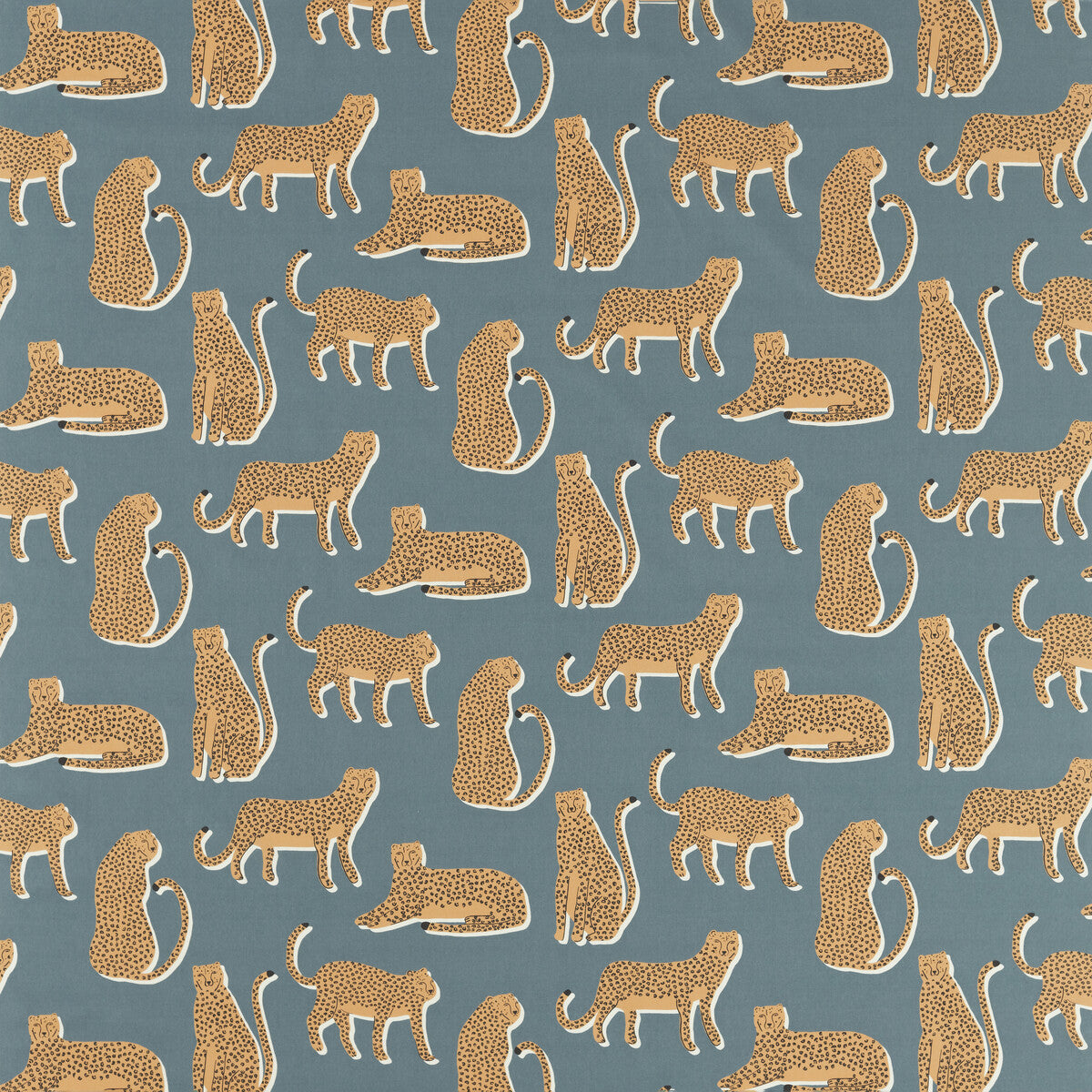 SCION NESF120895.SCN.0 LIONEL DENIM Fabric - Eade's Wallpaper