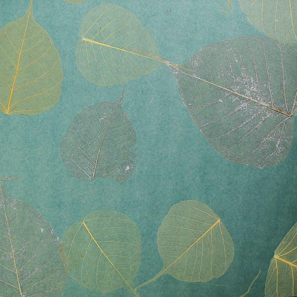 Astek NG303 Teal Leaf Wallcovering