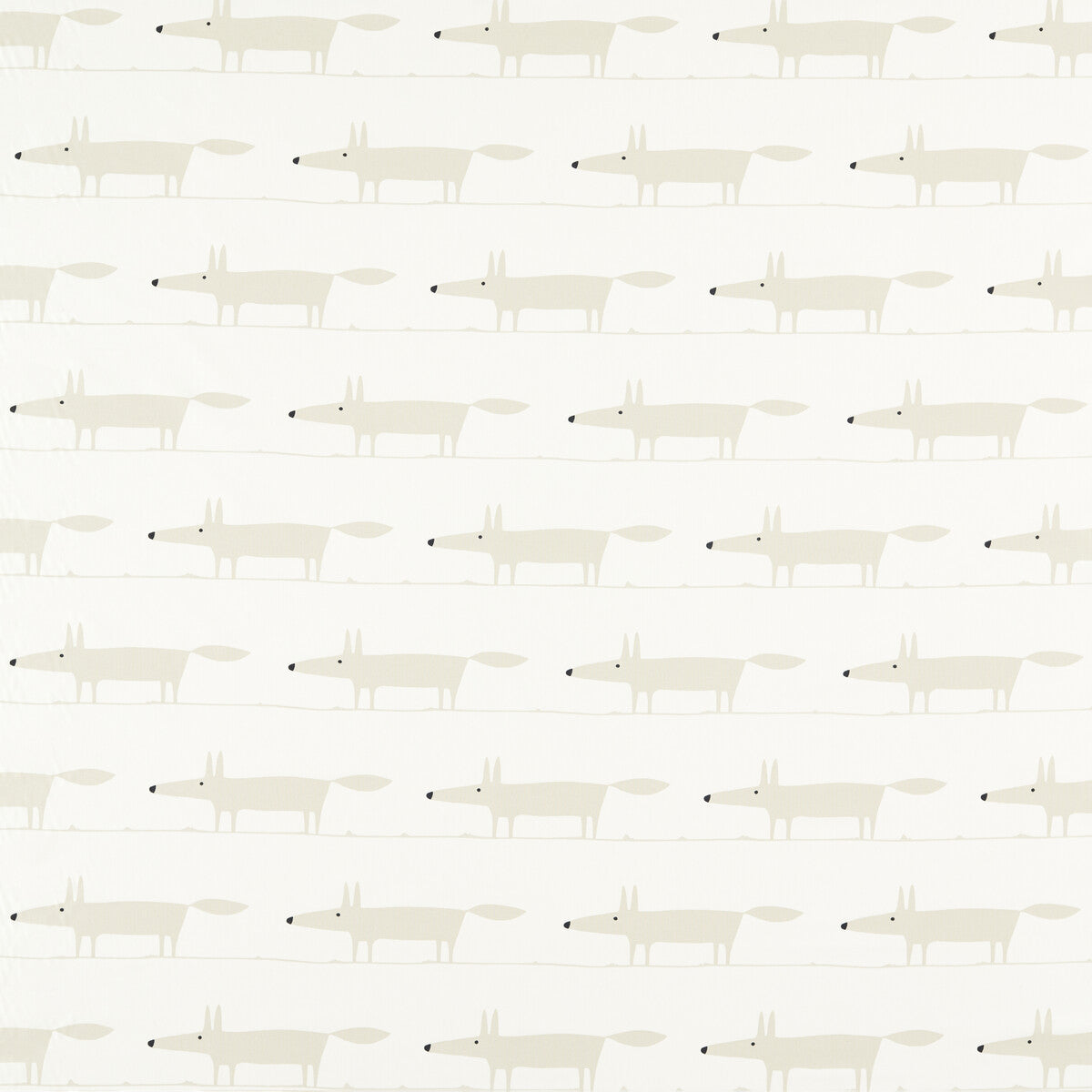 SCION NHAP121092.SCN.0 MIDI FOX SNOW Fabric - Eade's Wallpaper