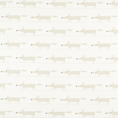 SCION NHAP121092.SCN.0 MIDI FOX SNOW Fabric - Eade's Wallpaper