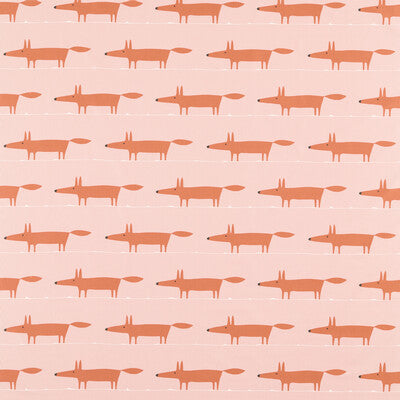 SCION NHAP121093.SCN.0 MIDI FOX MILKSHAKE/ROSE Fabric - Eade's Wallpaper