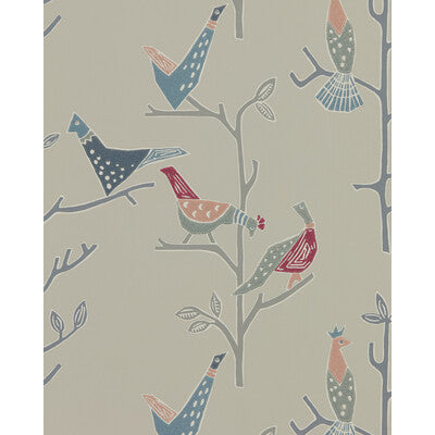 SCION NJAP111924.SCN.0 PASSARO ROSE/STEEL Wallpaper - Eade's Wallpaper