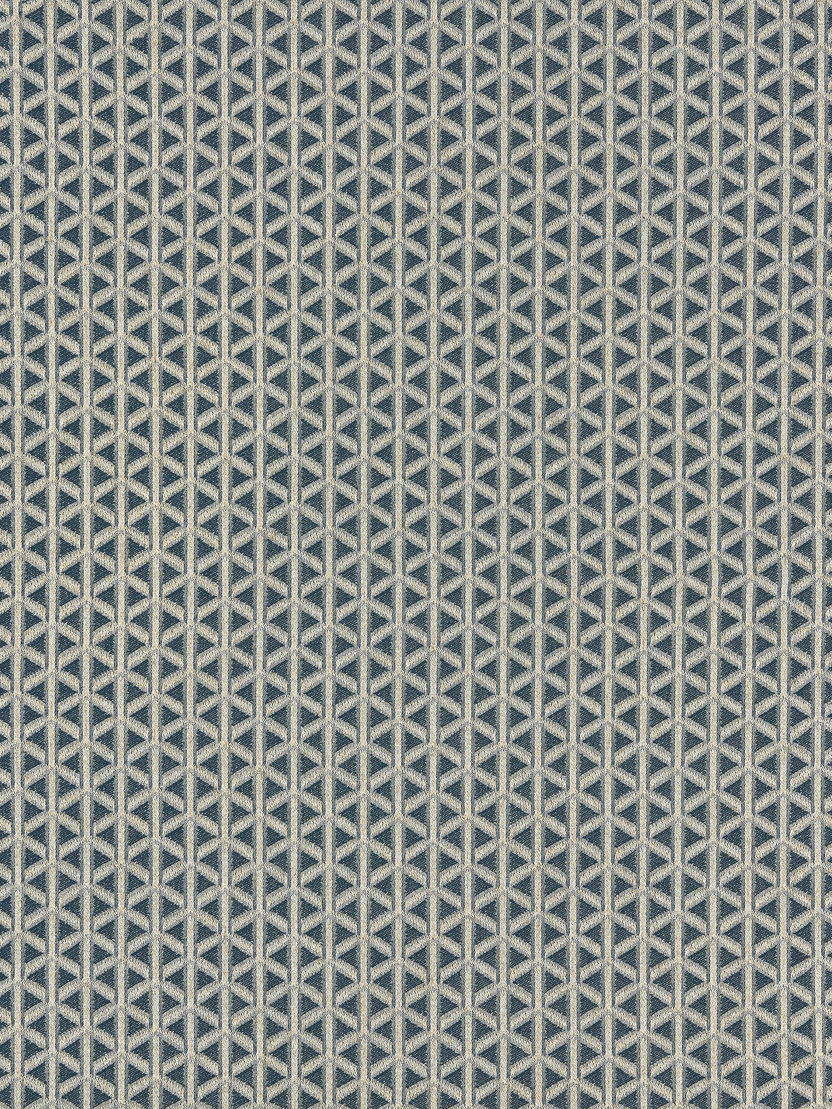 Scalamandre NK 0001CROS NAVY CROSS CHANNEL Fabric - Eade's Wallpaper