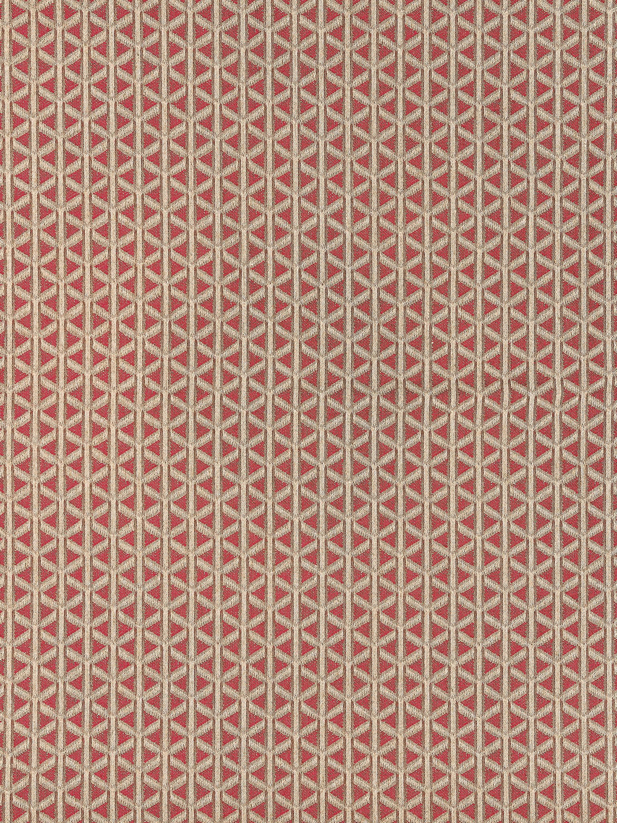 Scalamandre NK 0005CROS ROUGE CROSS CHANNEL Fabric - Eade's Wallpaper