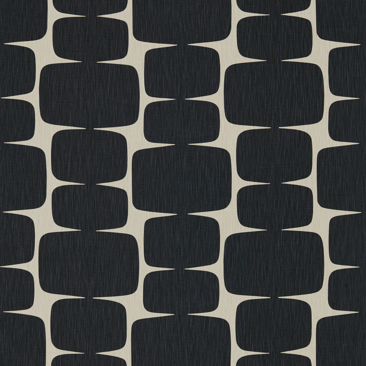 SCION NLOH120487.SCN.0 LOHKO LIQUORICE/HEMP Fabric - Eade's Wallpaper