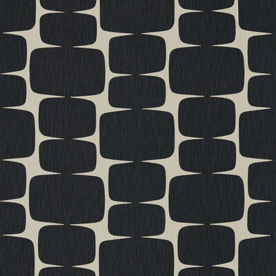 SCION NLOH120487.SCN.0 LOHKO LIQUORICE/HEMP Fabric - Eade's Wallpaper