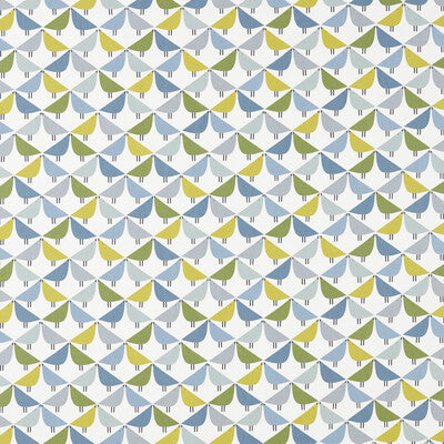 SCION NNOU120584.SCN.0 LINTU GECKO/PACIFIC/GLAZIER Fabric - Eade's Wallpaper