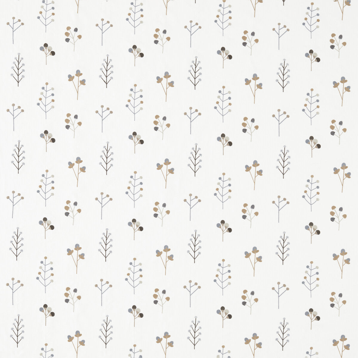 SCION NNOU132156.SCN.0 MUKULA SLATE/BISCUIT/CHARCOAL Fabric - Eade's Wallpaper