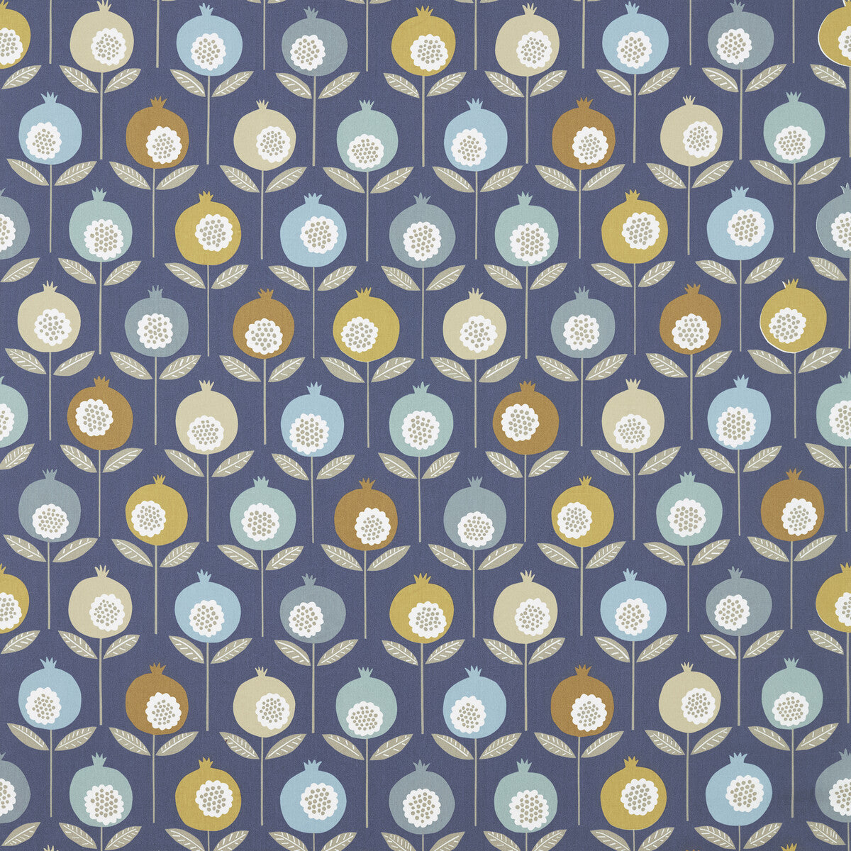 SCION NPED120646.SCN.0 PEPINO SKY/CINNAMON/INK Fabric - Eade's Wallpaper