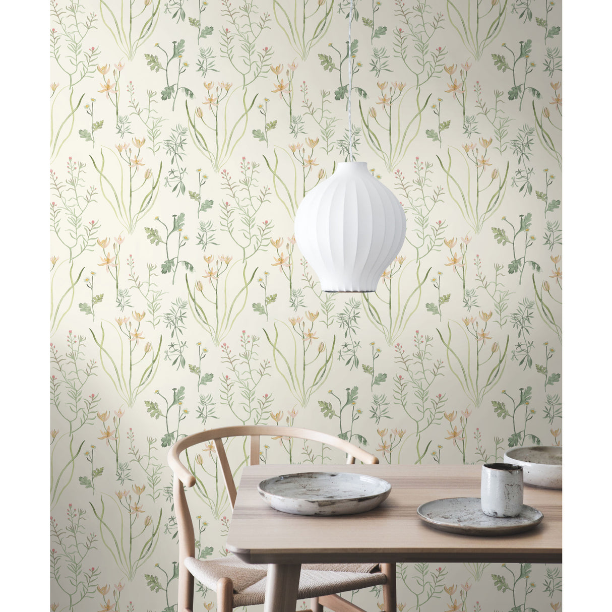 York NR1565 Alpine Botanical White Wallpaper
