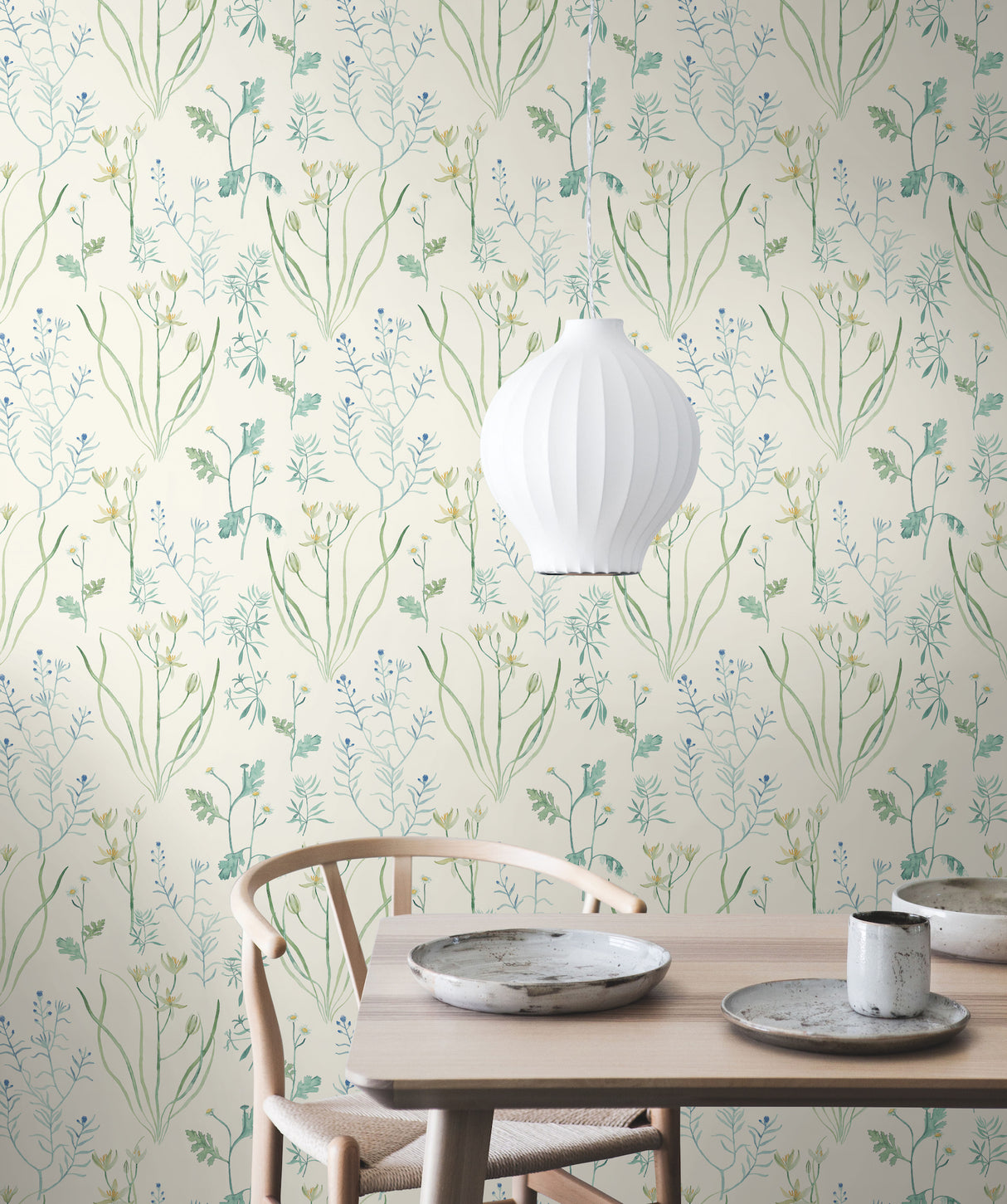 York NR1566 Alpine Botanical White Wallpaper
