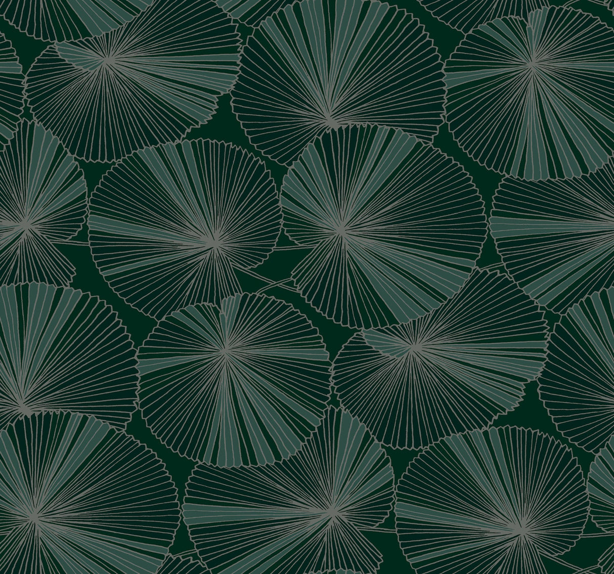 Candice Olson NT6111 Layered Lily Pads Wallpaper - Eade's Wallpaper