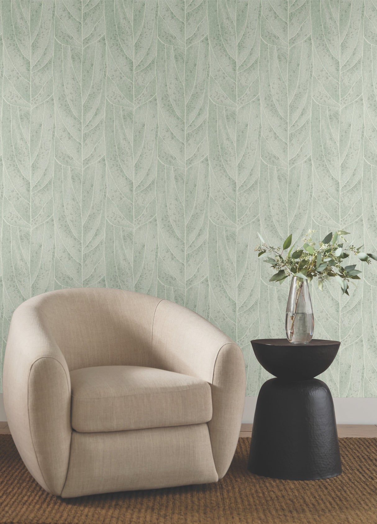 Candice Olson NT6142 Dicot Spa Leaf Wallpaper - Eade's Wallpaper