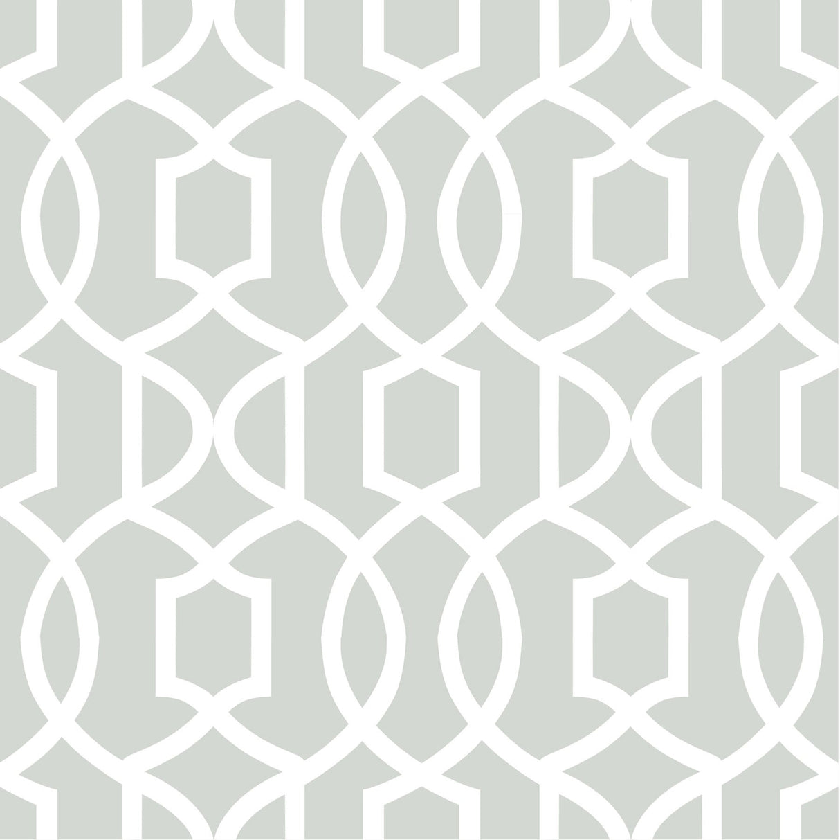 NuWallpaper NU1421 Grey Grand Trellis Peel & Stick Wallpaper