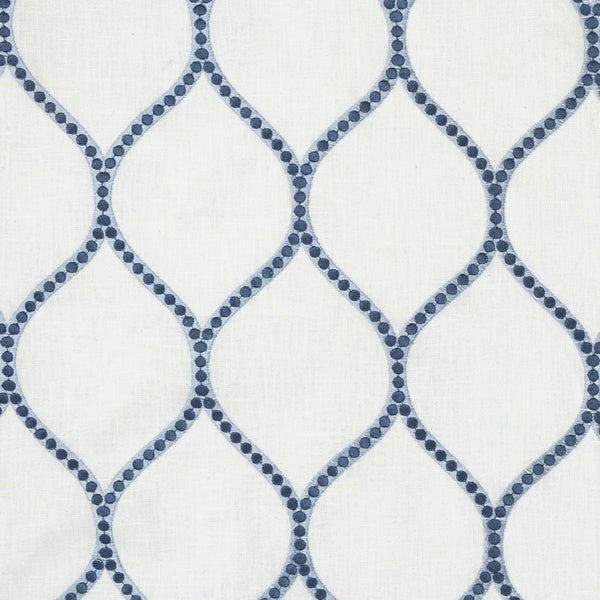 Mitchell MDS FF-2204-36 Geometric,Ogee,Traditional Simplify-Navy - Eade's Wallpaper