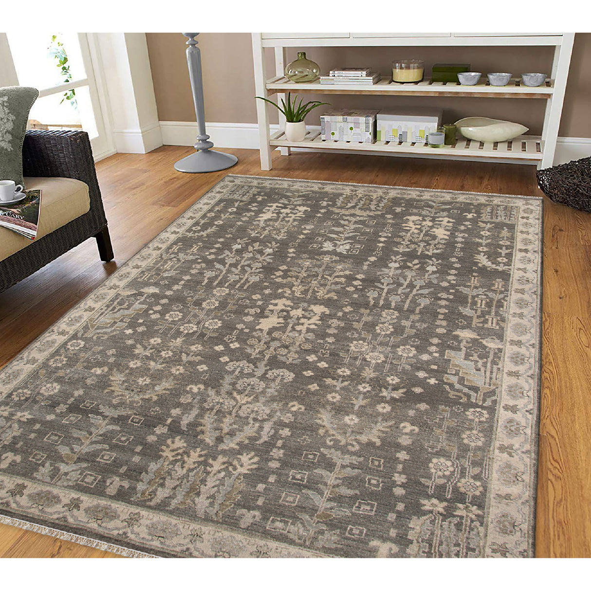 Amer Rugs NUI-2 Nuit Arabe Classic Bordered Area Rug