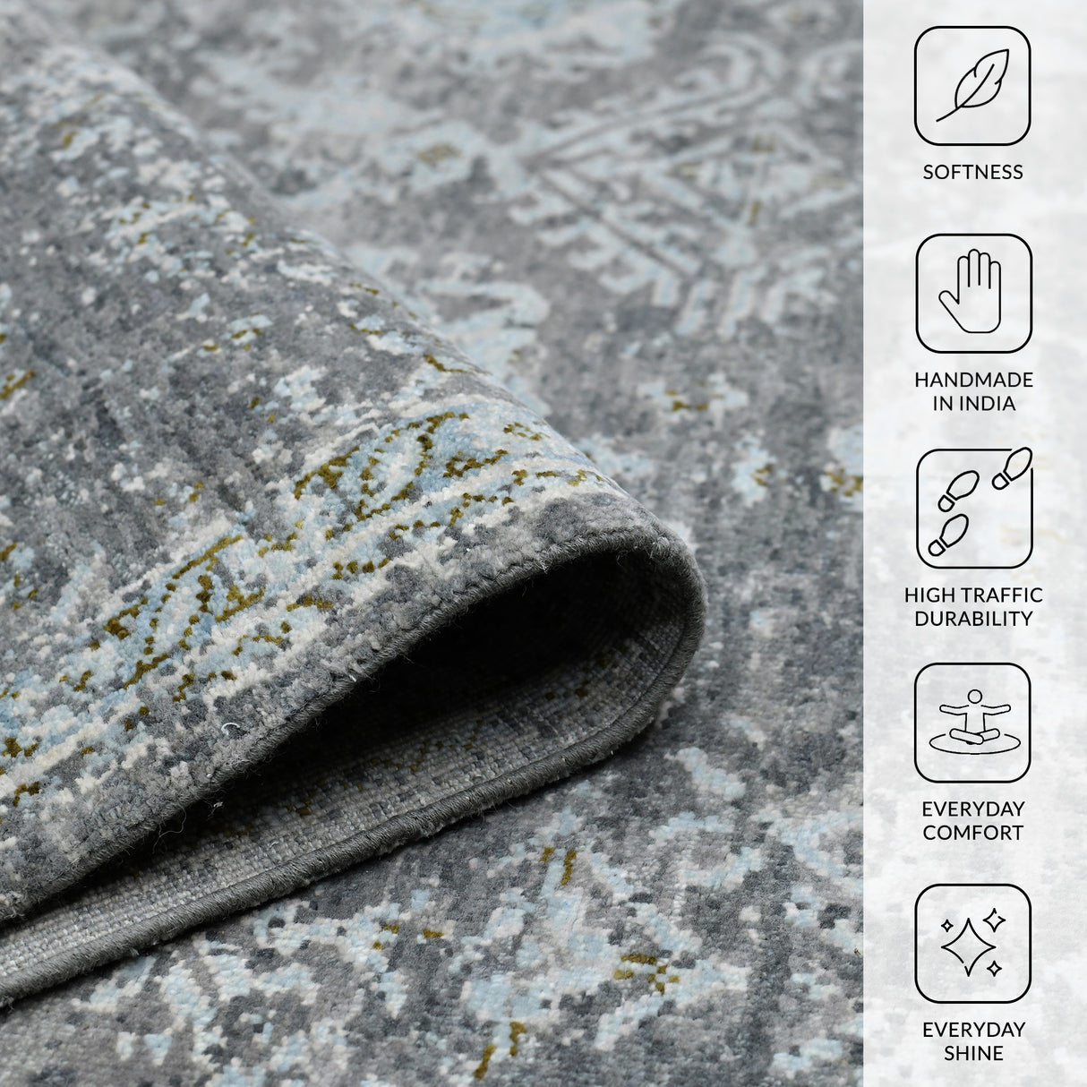 Amer Rugs NUI-22 Nuit Arabe Classic Bordered Area Rug