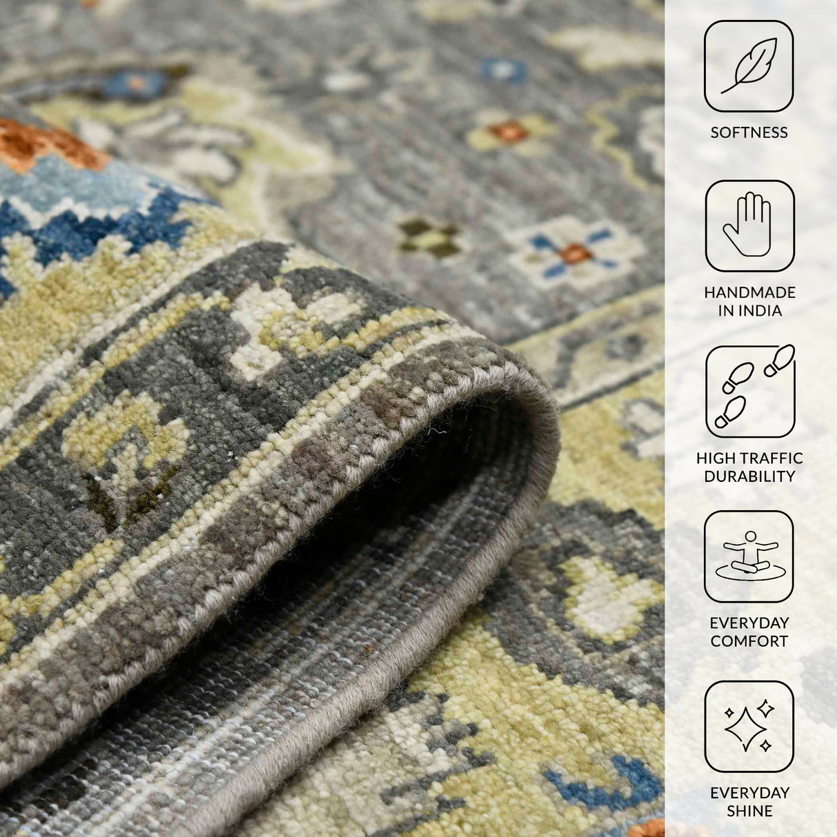 Amer Rugs NUI-46 Nuit Arabe Classic Bordered /Mellow Area Rug