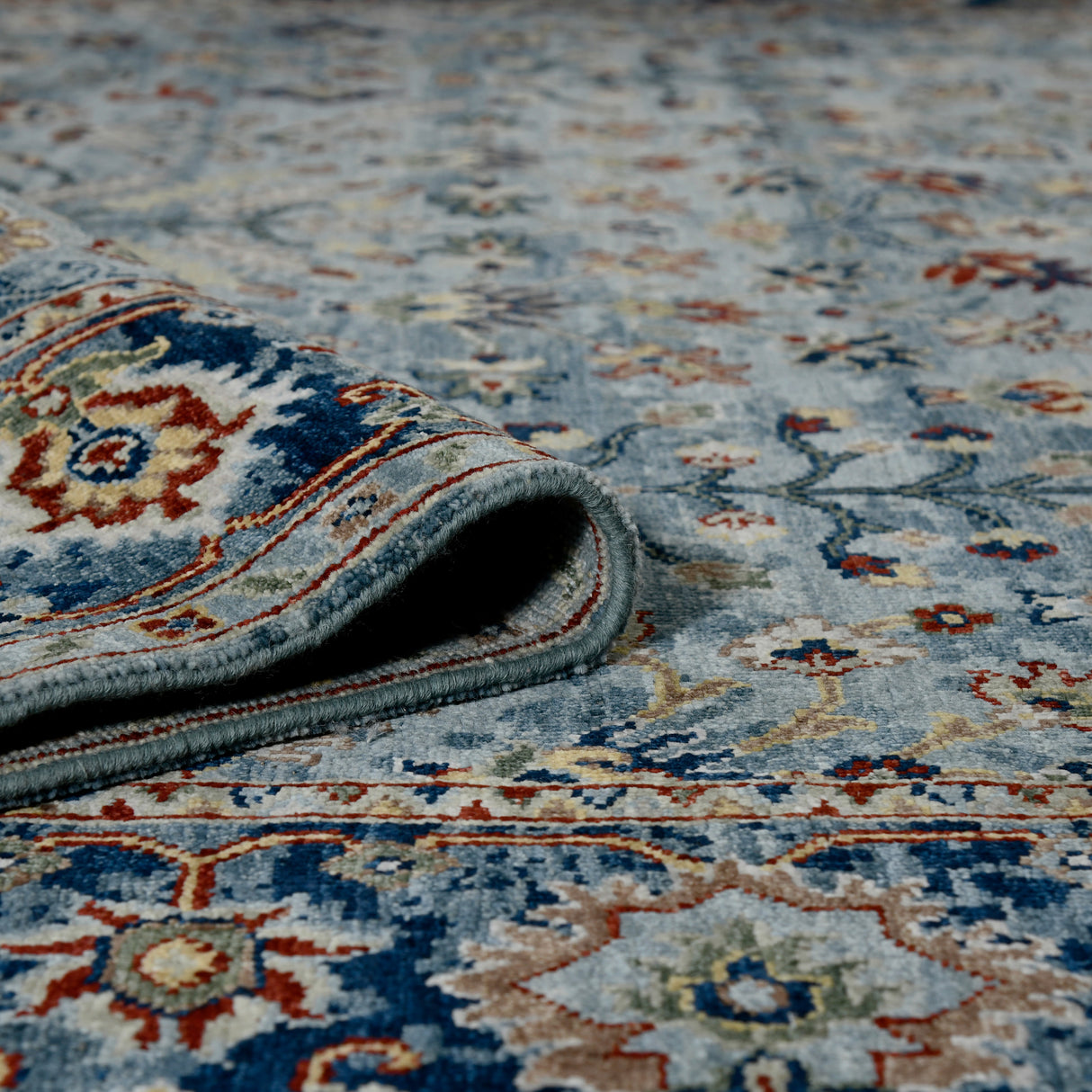 Amer Rugs NUI-60 Nuit Arabe Classic Bordered /Indigo Area Rug