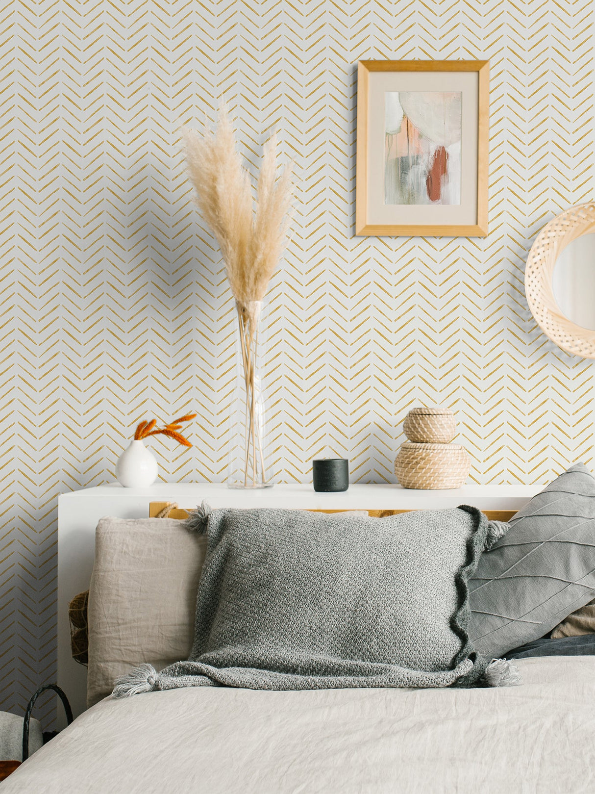NuWallpaper NUS4388 Ochre Holden Peel & Stick Wallpaper