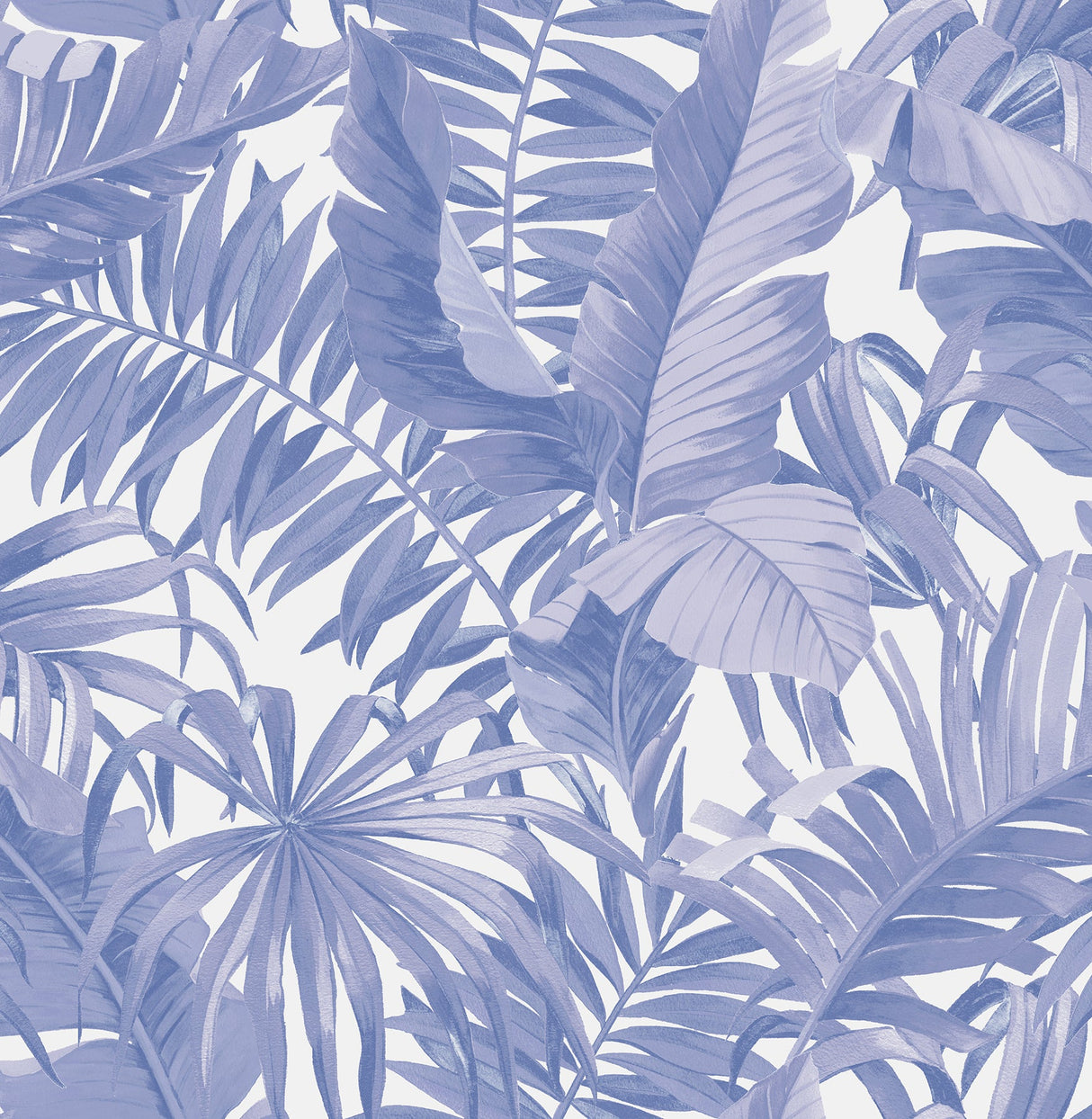 NuWallpaper NUS4623 Periwinkle Maui Leaf Peel & Stick Wallpaper