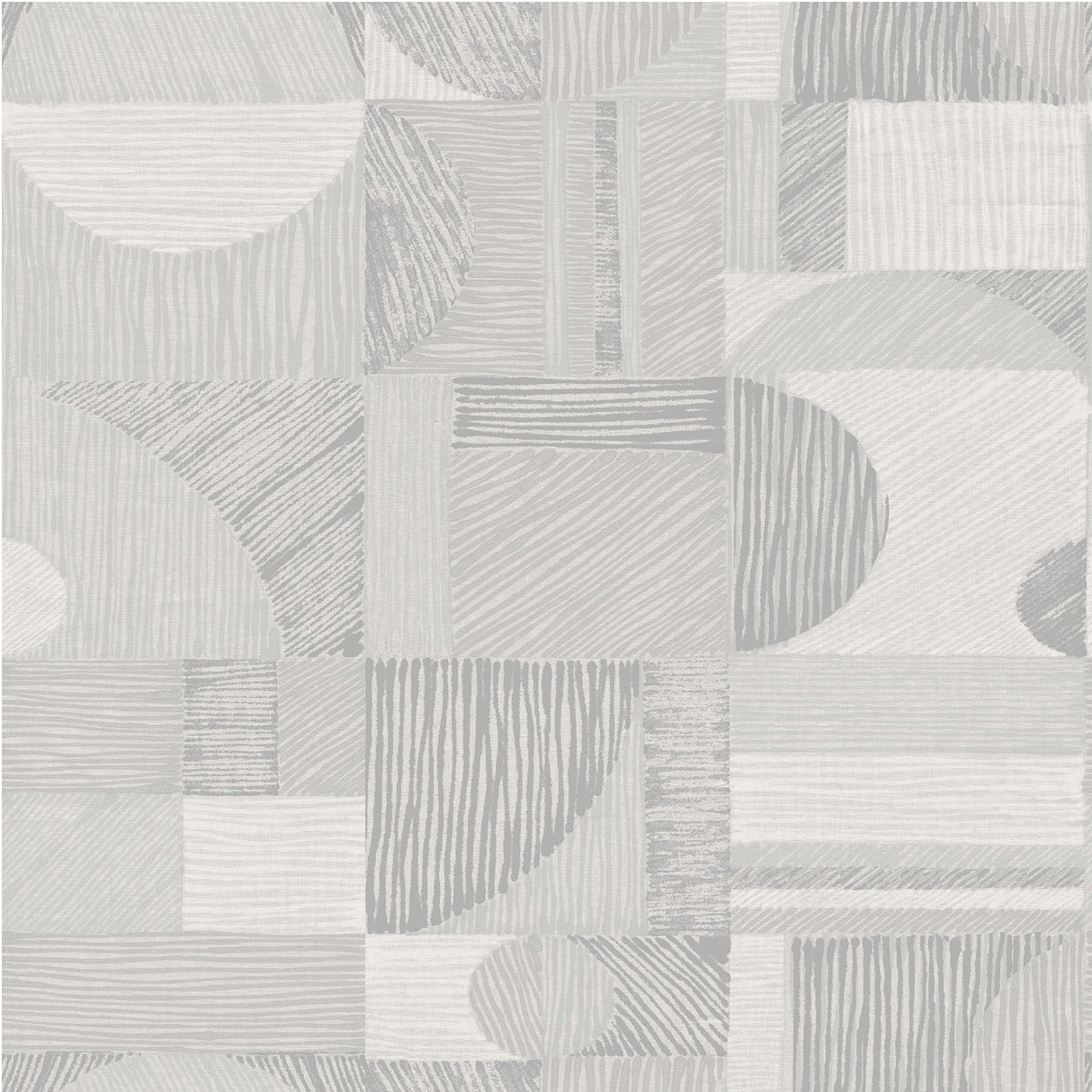 NuWallpaper NUS4639 Silver Margo Geometric Peel & Stick Wallpaper