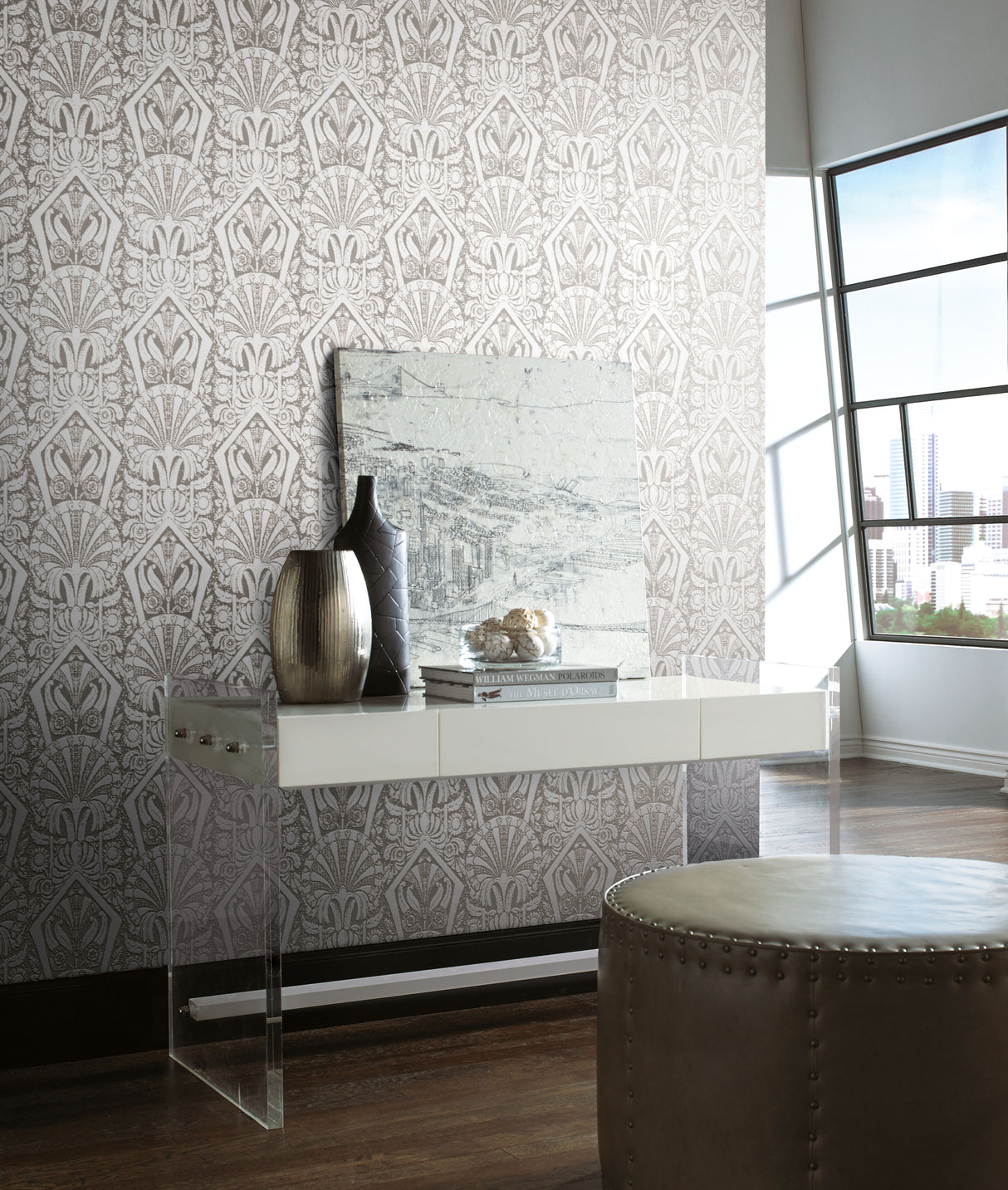 York NV5532 Beige & Cream Zelda Wallpaper