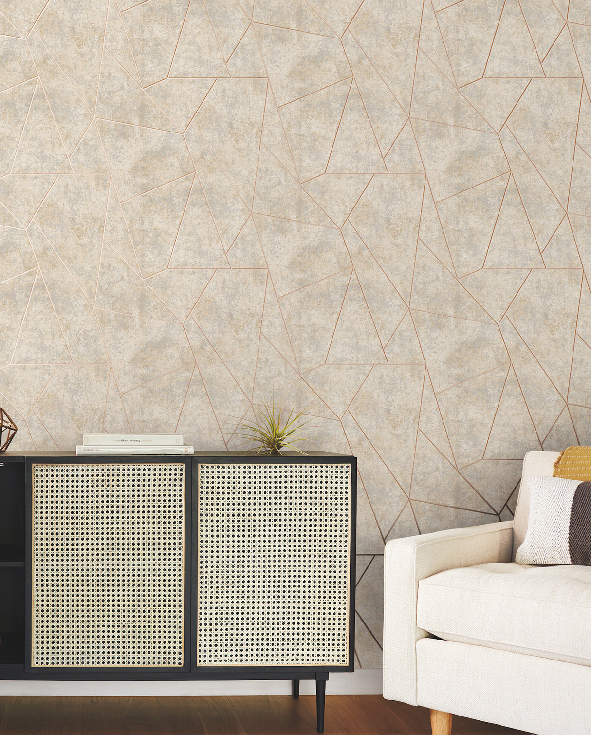 York NW3504 Nazca Neutral & Gold Wallpaper