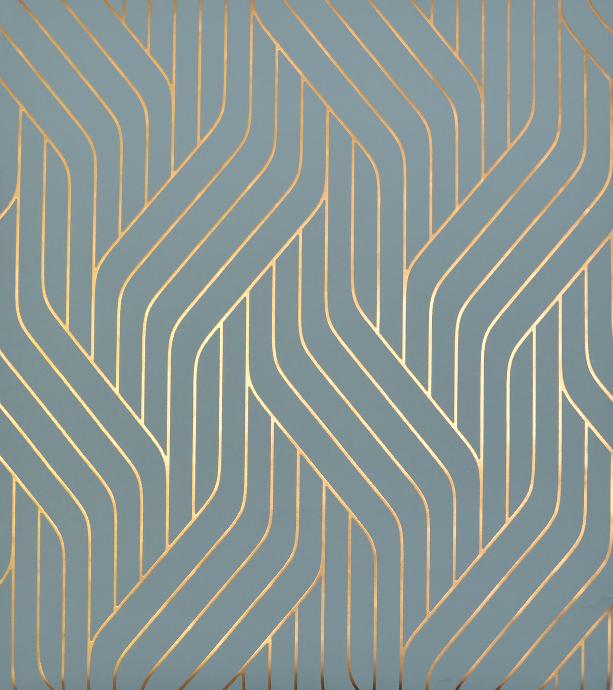 York NW3520 Ebb & Flow Blue & Gold Wallpaper