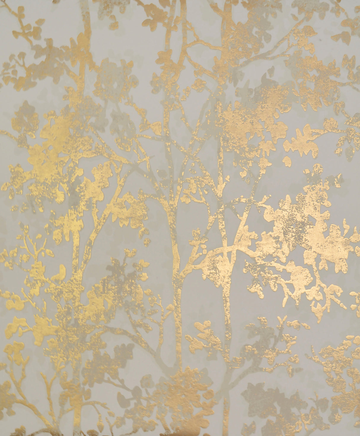 York NW3582 Shimmering Foliage Almond & Gold Wallpaper