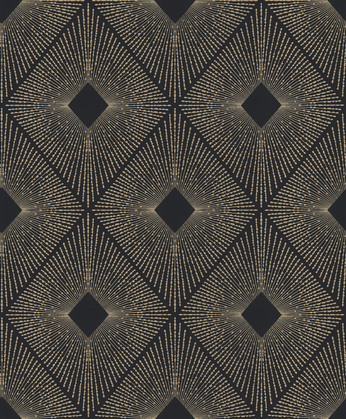 York NW3593 Harlowe Black & Gold Wallpaper