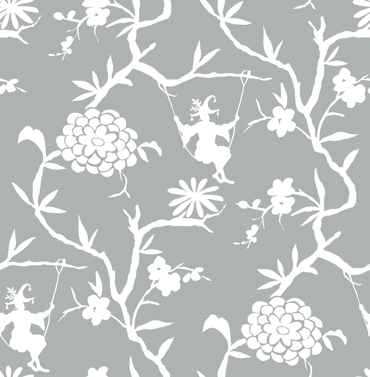 NextWall NW36608 Chinoiserie Silhouette