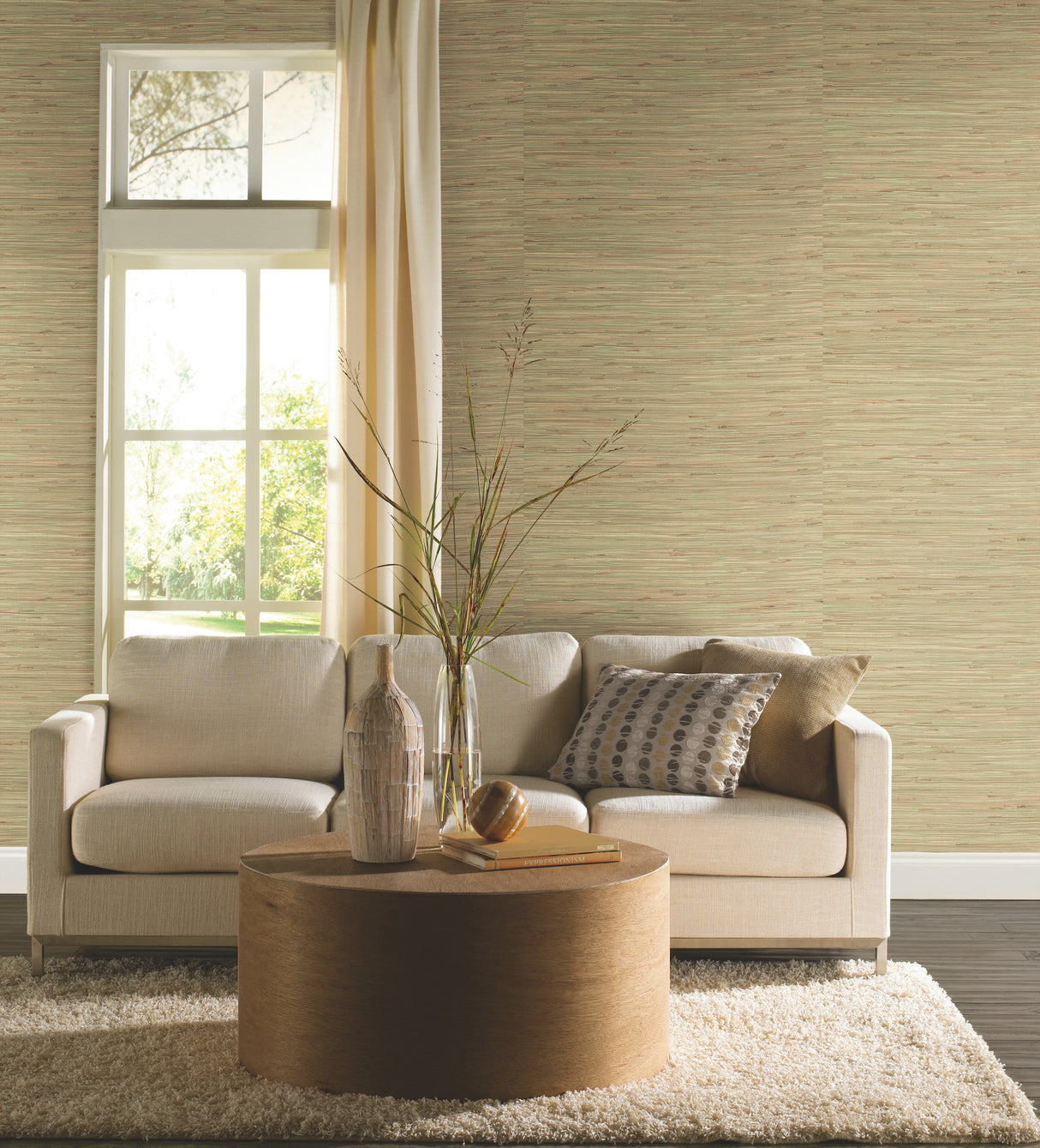 York NZ0780 River Grass Green Wallpaper